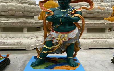 玻璃鋼彩繪大型人物景觀神話人物十二神將雕塑