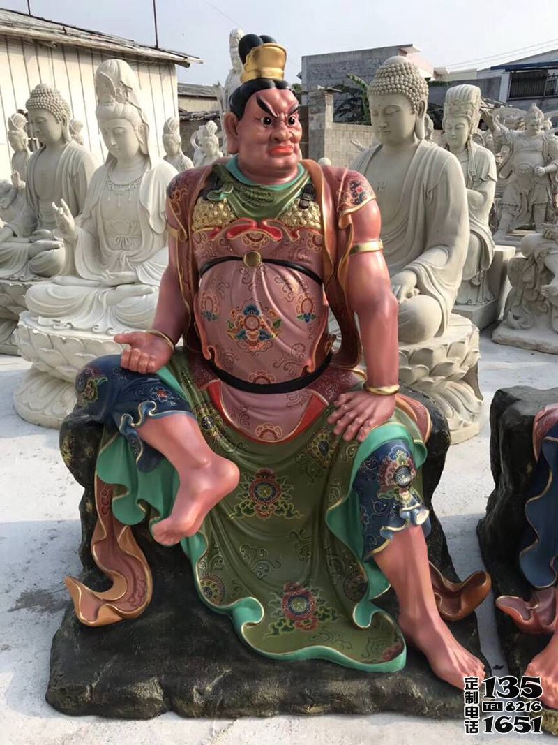 景區(qū)大型戶外景觀玻璃鋼彩繪哼哈二將雕塑 景區(qū)大型戶外景觀玻璃鋼彩繪哼哈二將雕塑