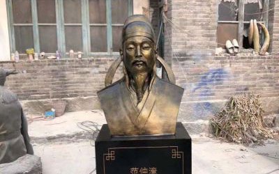 玻璃鋼校園名人頭像雕塑園林景觀范仲淹淹雕塑